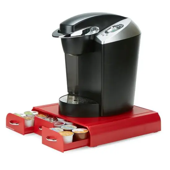 Mind Reader Red 36 Capacity Single Serve Coffee Pod Holder Drawer {7}