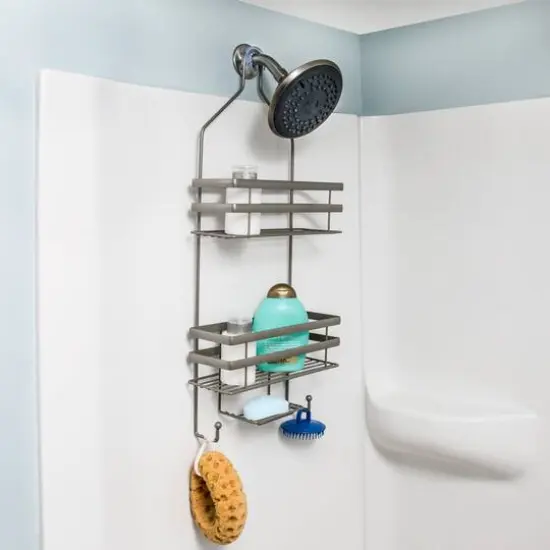 Honey Can Do Gray Flat Wire Shower Caddy {4}