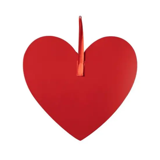 Glitzhome&reg; 13.5" Valentine's Wooden Heart Door Hanger {8}