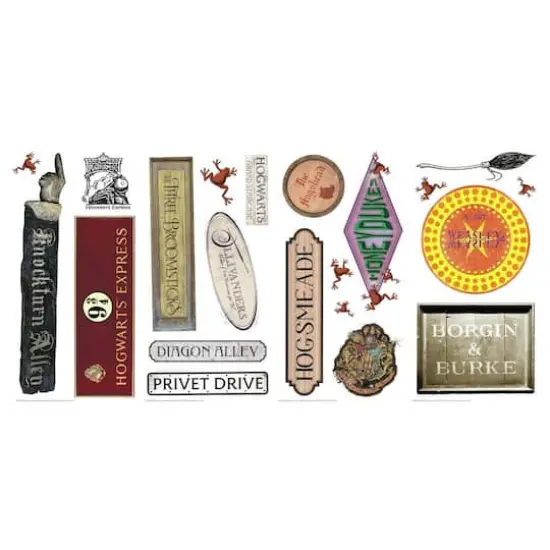 RoomMates Harry Potter Signs Peel & Stick Wall Decals {5}