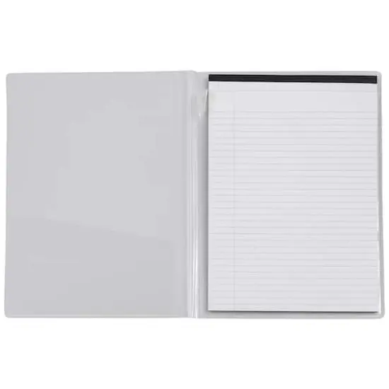 JAM Paper Plastic Padfolio Clear {1}
