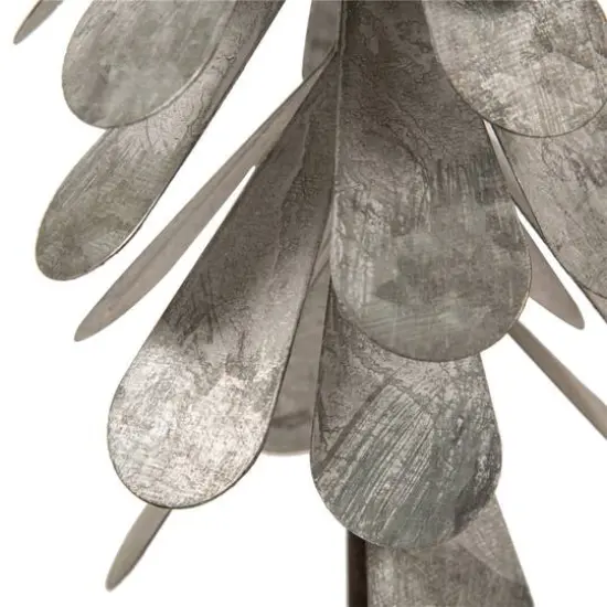 Glitzhome&reg; 14.5" Galvanized Metal Christmas Tree Table D&eacute;cor {7}