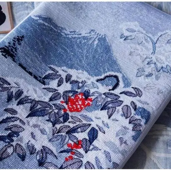 Oven Winter Landscape With Mountain Ash Cross Stitch Kit {5}