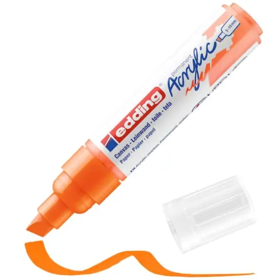 edding&reg; 5000 Broad Acrylic Marker Neon Orange {6}