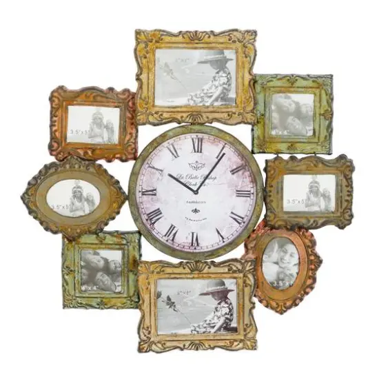 25" Multicolored Metal Frames Wall Clock {1}