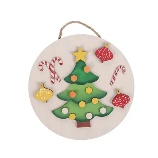 Candy & Christmas Tree Plaque DIY Wood D&eacute;cor Kit by Make Market&reg; {4}
