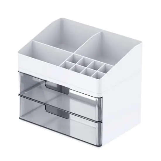 White Storage Organizer with Clear Drawers by Simply Tidy&reg; {1}