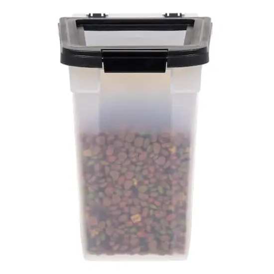 Clear & Black 12.75qt. Pet Food Container With Sealed Top {4}