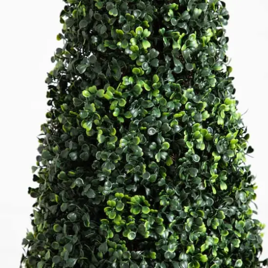 6ft. UV-Resistant Potted Boxwood Topiary Cone Tree {6}