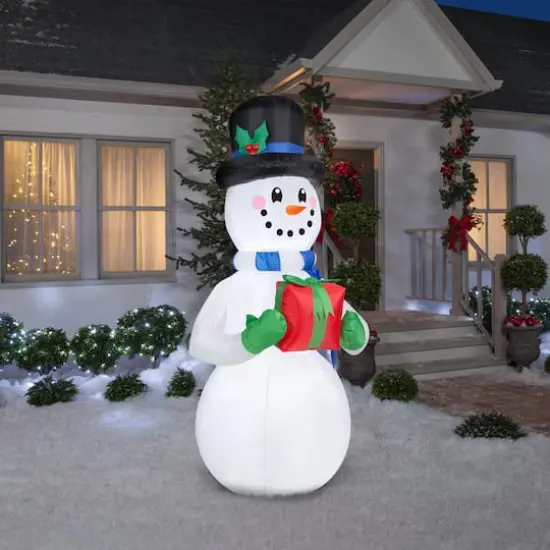 8ft. Airblown&reg; Inflatable Christmas Snowman {3}