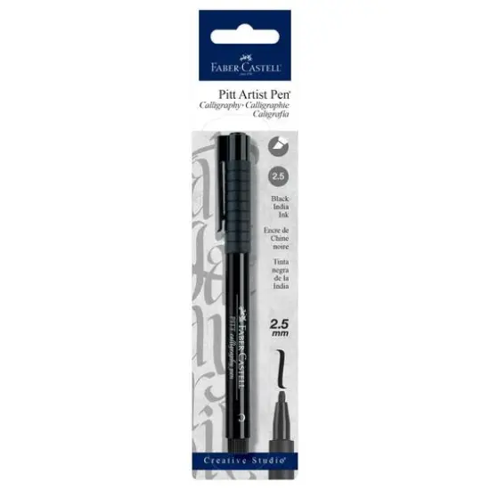Faber-Castell&reg; PITT 2.5mm Black Calligraphy Pen {1}