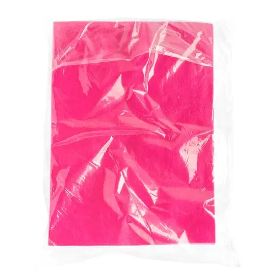 John Bead9" x 12" Acrylic Craft Felt Sheets, 25ct. Fuchsia {7}