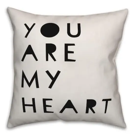 You Are My Heart Throw Pillow {1}