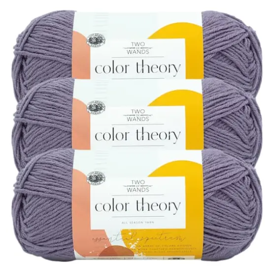 3 Pack: Lion Brand&reg; Two of Wands Color Theory Yarn Amethyst {1}