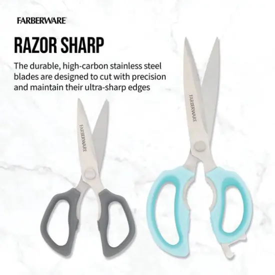 Farberware Aqua & Gray 2 Piece Shears Set {4}