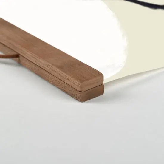 Earthy Abstract Figure II 16" x 20" Teak Hanging Canvas {3}