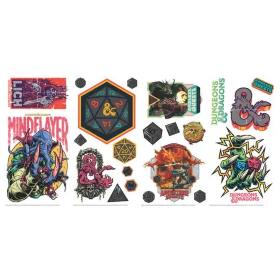 RoomMates Dungeons & Dragons Peel & Stick Wall Decals {7}