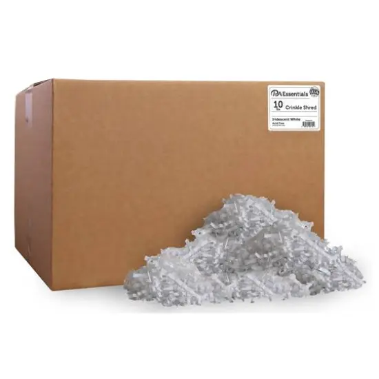 PA Essentials Crinkle Shred Box, 10lb. Iridescent White {1}