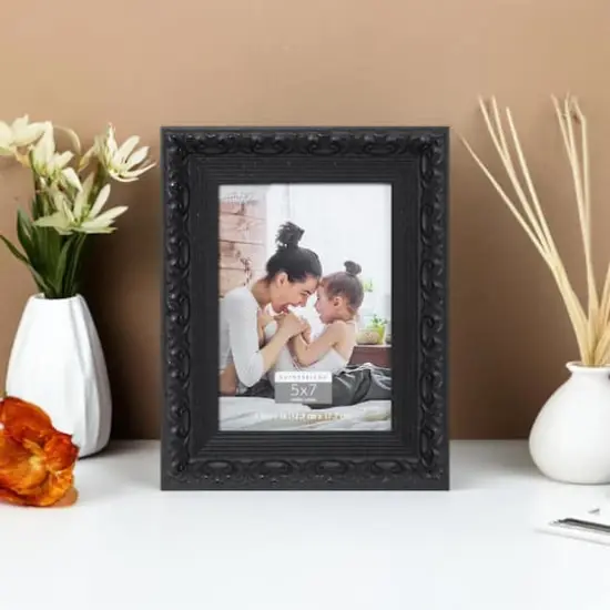 Expressions&trade; 5" x 7" Charcoal Ornate Frame by Studio D&eacute;cor&reg; {1}