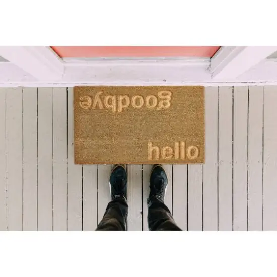 DII&reg; Home-Goodbye Engraved Doormat {6}