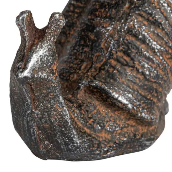 Hello Honey&reg; 6" Rust-Colored Cast Metal Snail Accent D&eacute;cor {9}
