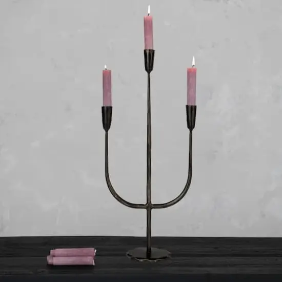 Hello Honey&reg; 21.5" Black Metal Candelabra {3}