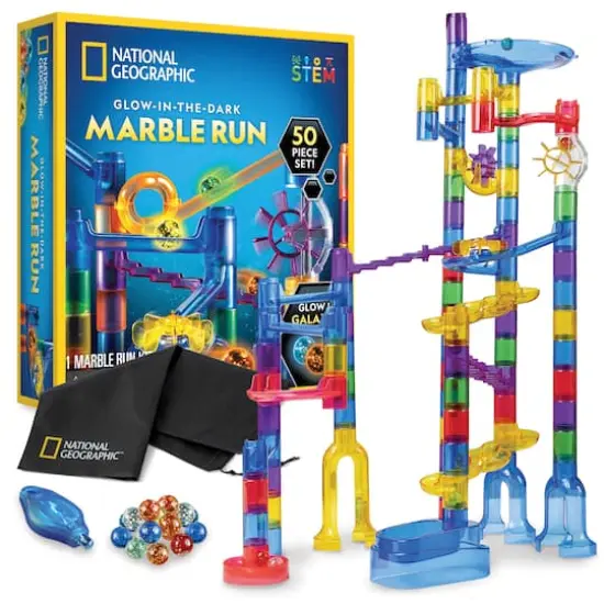 National Geographic&trade; 50-Piece Glow-in-the-Dark Marble Run {4}