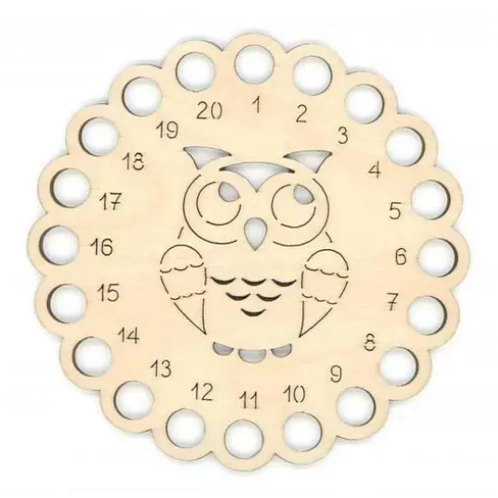 MP Studia ОР-109 Owl Plywood Thread Organizer {3}