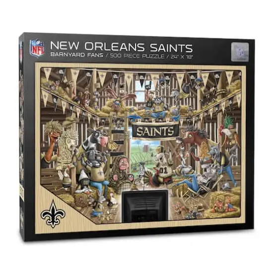 NFL Barnyard Fans 500 Piece Puzzle New Orleans Saints {1}