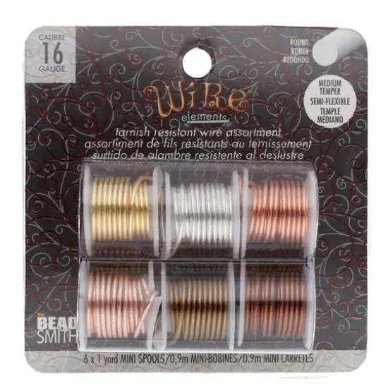 The Beadsmith® Wire Elements™ Lacquered Tarnish Resistant Wire Set {1}