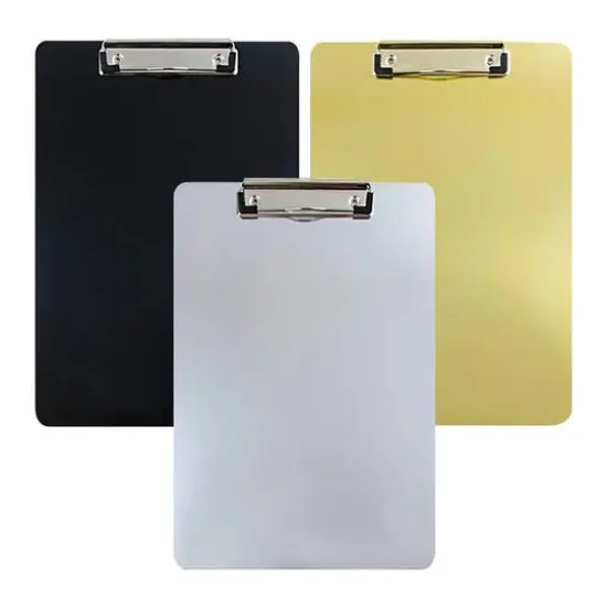 JAM Paper Assorted Letter Size Metallic Color Aluminum Clipboards, 3ct. {3}