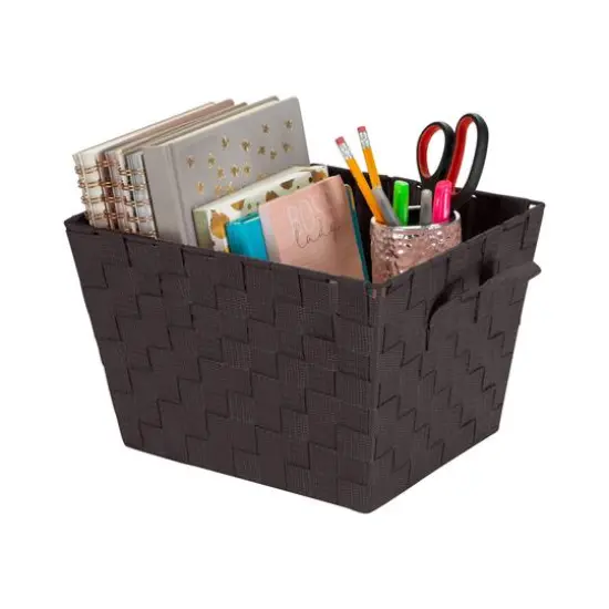 Simplify Small Woven Storage Bin Chocolate {4}