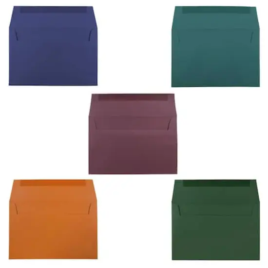 JAM Paper 6" x 9" Assorted Colors Premium Invitation Envelopes, 125ct. {4}