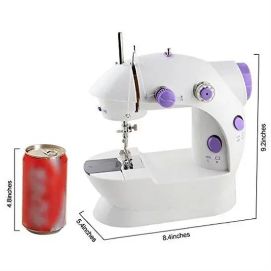 Liantral Lavender Dual Speed Essential Sewing Machine with Bobbins & Sewing Thread {3}