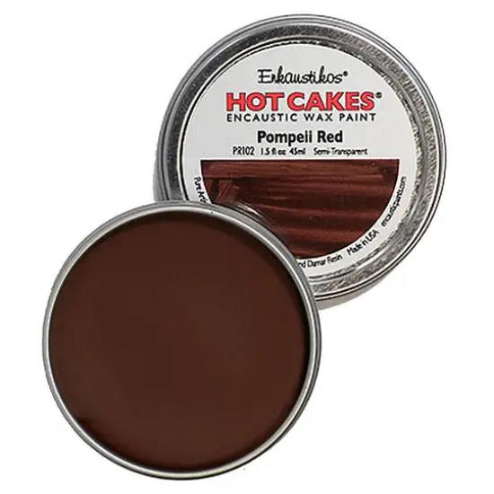Enkaustikos&reg; Hot Cakes&reg; Encaustic Wax Paint, 1.5oz. Pompeii Red {1}