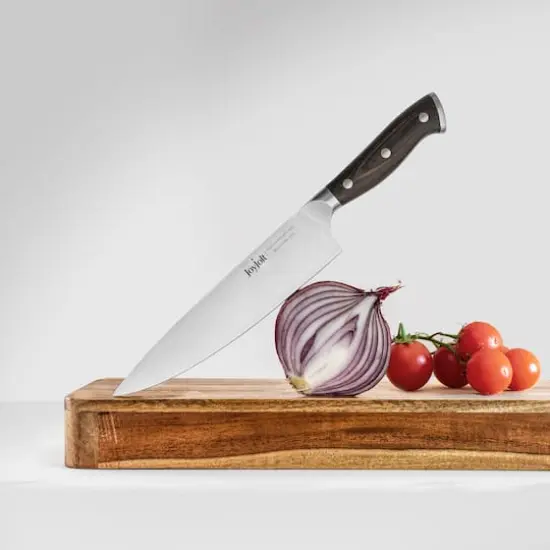 JoyJolt&reg; 8" High Carbon Steel Chef Knife {7}