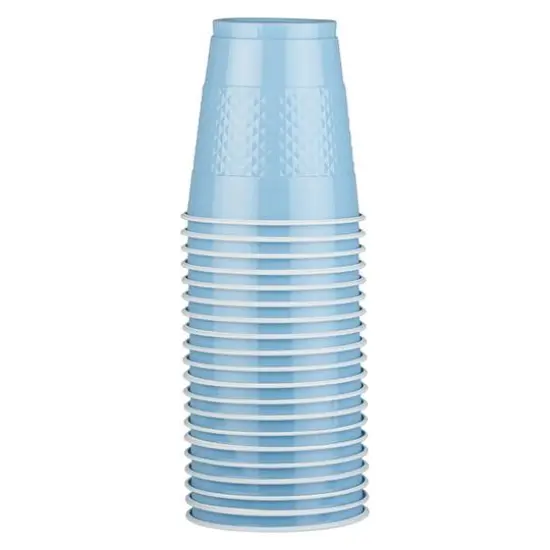 JAM Paper 12oz. Baby Blue Plastic Cups, 20ct. {4}