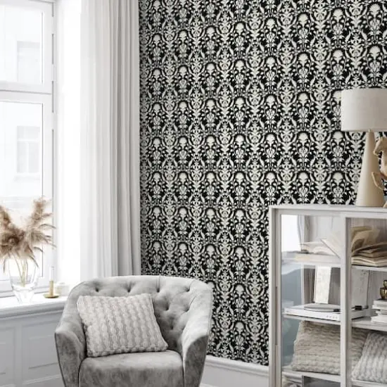 Surface Style Peacefulness Peel & Stick Wallpaper Noir {4}