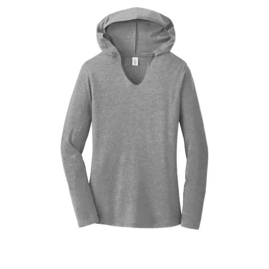 District&reg; Women's Perfect Tri&reg; Long Sleeve Hoodie Gray Frost {1}