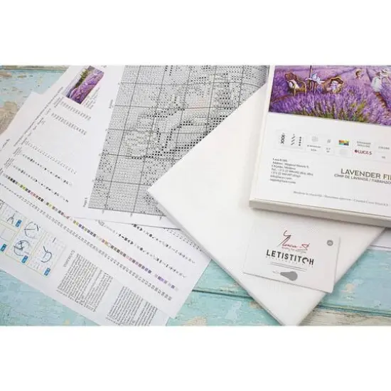 Luca-s Lavender Field Counted Cross Stitch Kit {4}