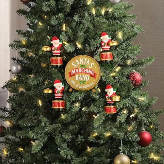 Mr. Christmas 6" Animated Santas Marching Band {3}