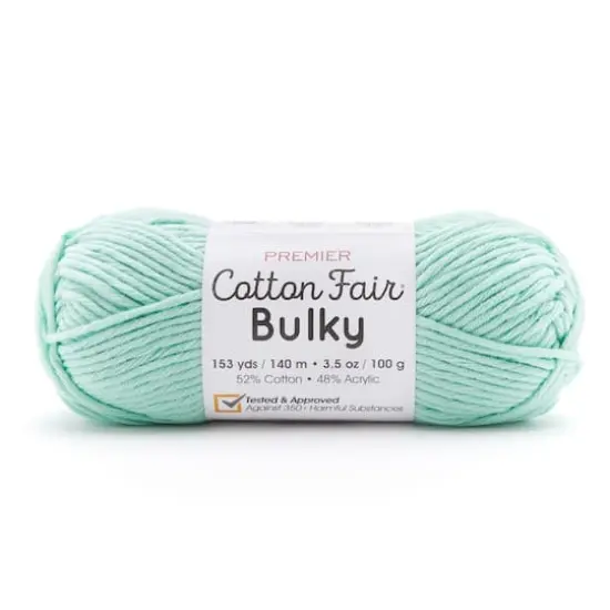 Premier&reg; Cotton Fair&reg; Bulky Solid Yarn Seafoam {1}