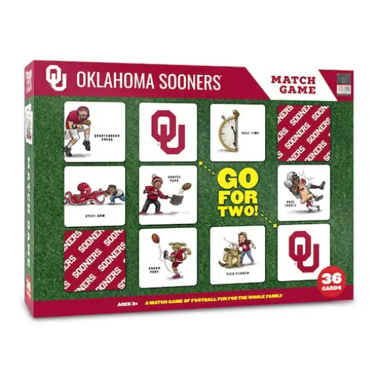 College Team Licensed Memory Match Game Oklahoma Sooners {1}