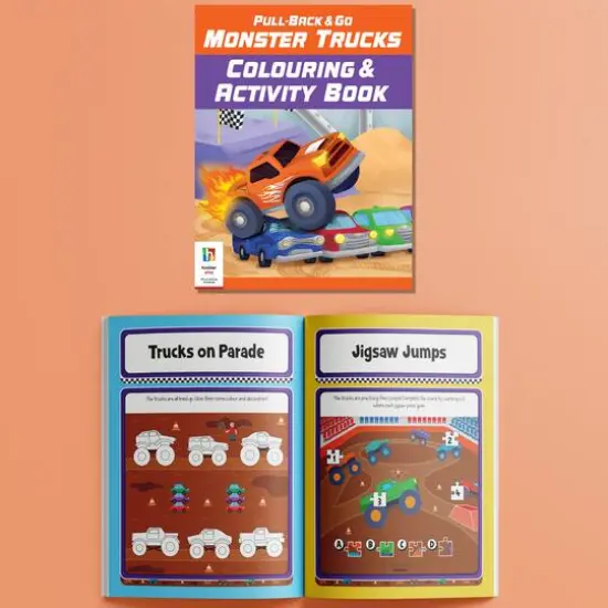Hinkler Pull-Back and Go Monster Trucks Floor Puzzle {6}