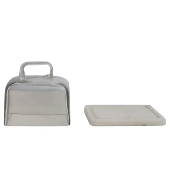 Hello Honey&reg; Glass Cloche with White Marble Base {6}