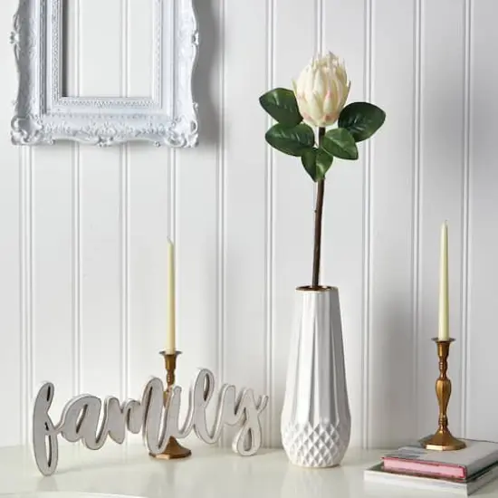 White King Protea Artificial Flower Stem, 4ct. {4}