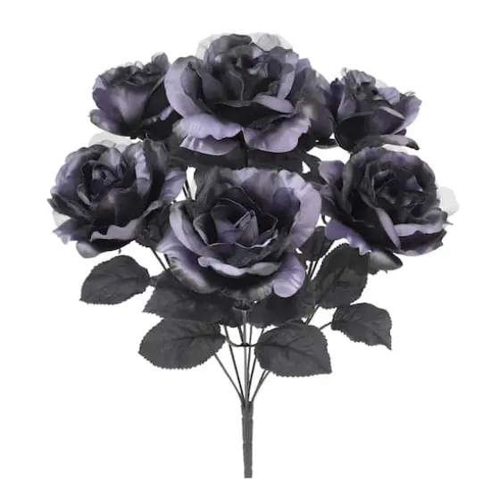 17.5" Purple & Black Rose Bush by Ashland&reg; {1}