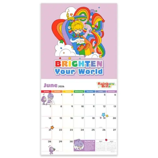 2026 Rainbow Brite Wall Calendar {3}