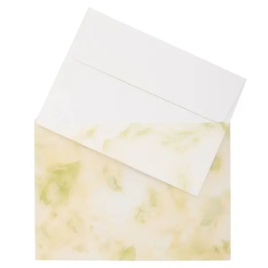JAM Paper 5.063" x 7.188" Cello Sleeves with Self Adhesive Closures, 100ct. Green Floral {6}