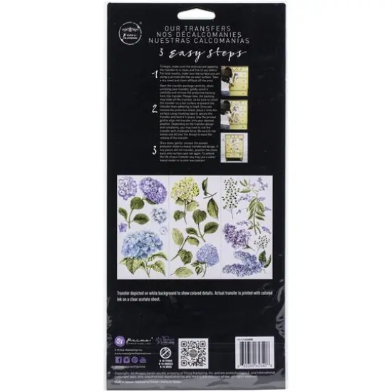 Prima&reg; Re-Design Mystic Hydrangeas D&eacute;cor Transfers {6}